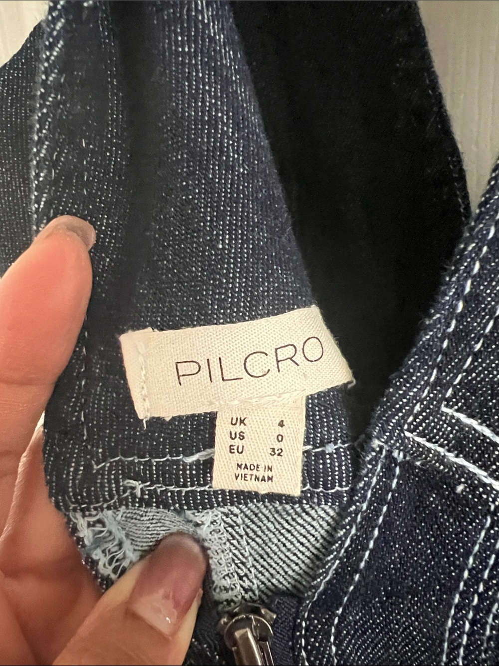 Pilcro Dark Indigo Denim Dress - Picture 2 of 3